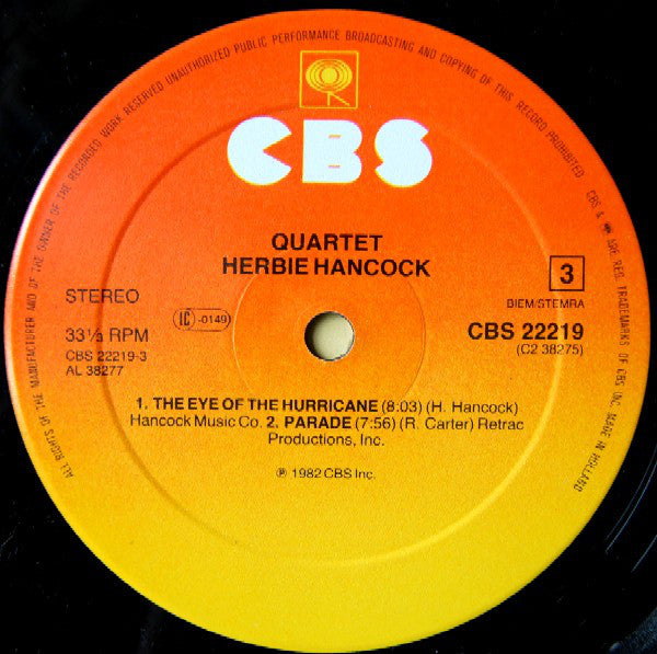 Herbie Hancock : Quartet (2xLP, Album)