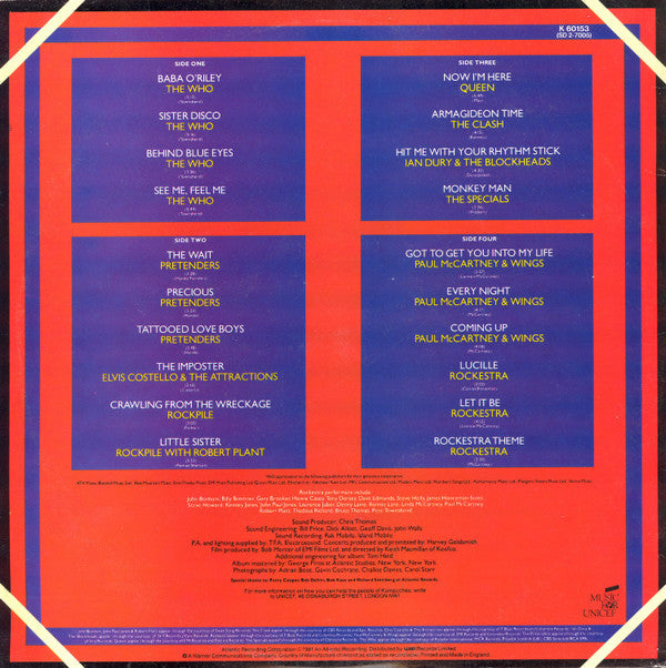 Various : Concerts For The People Of Kampuchea (2xLP, Album)