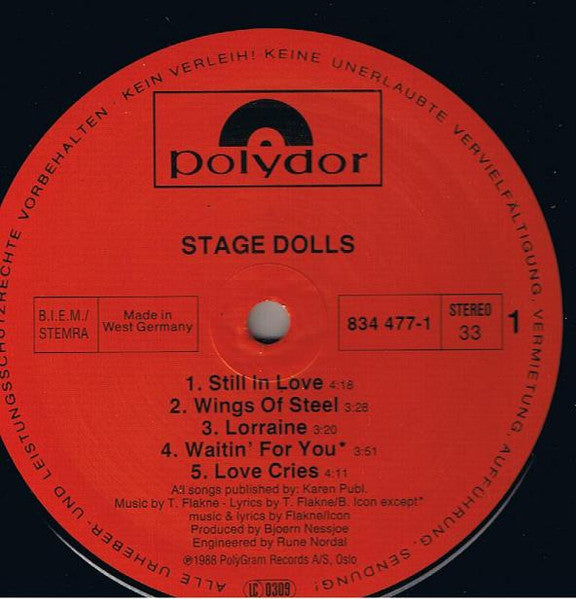 Stage Dolls : Stage Dolls (LP, Album)