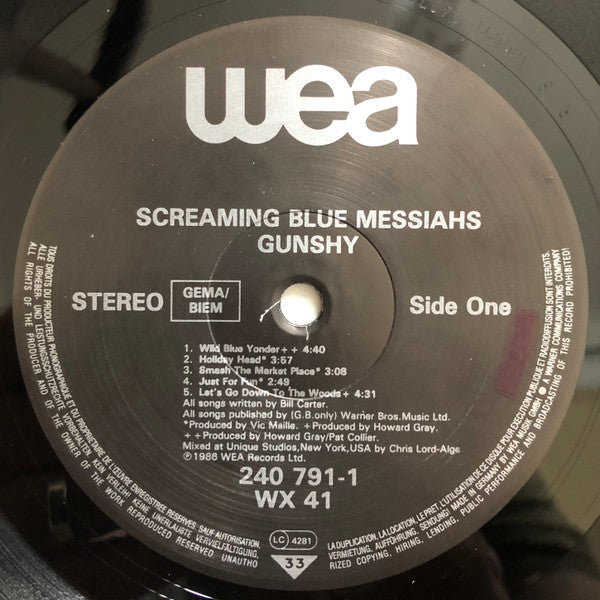 The Screaming Blue Messiahs : Gun-Shy (LP, Album)