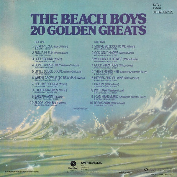 The Beach Boys : 20 Golden Greats (LP, Comp)