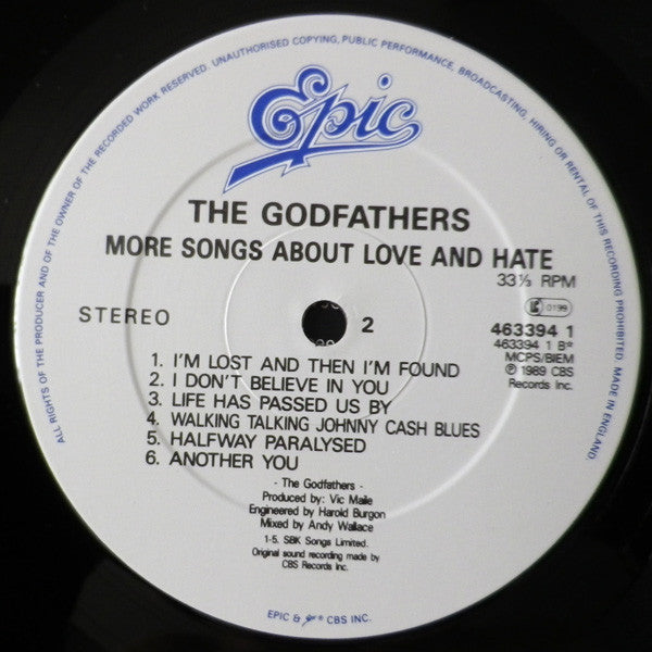 The Godfathers : More Songs About Love & Hate (LP, Album)