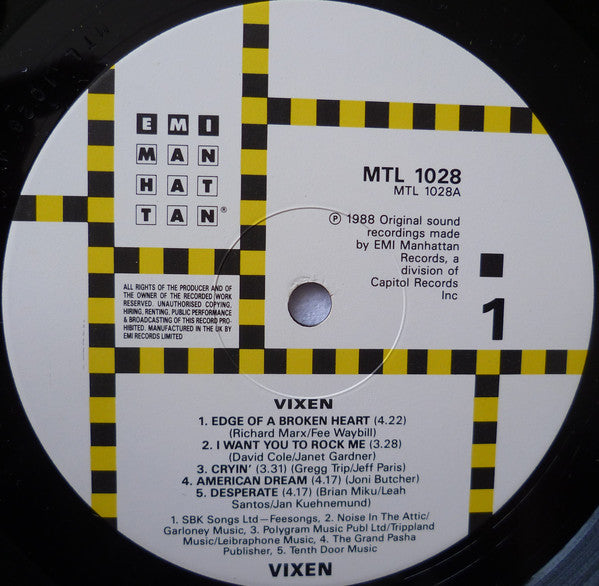 Vixen (2) : Vixen (LP, Album)
