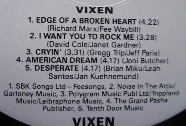 Vixen (2) : Vixen (LP, Album)