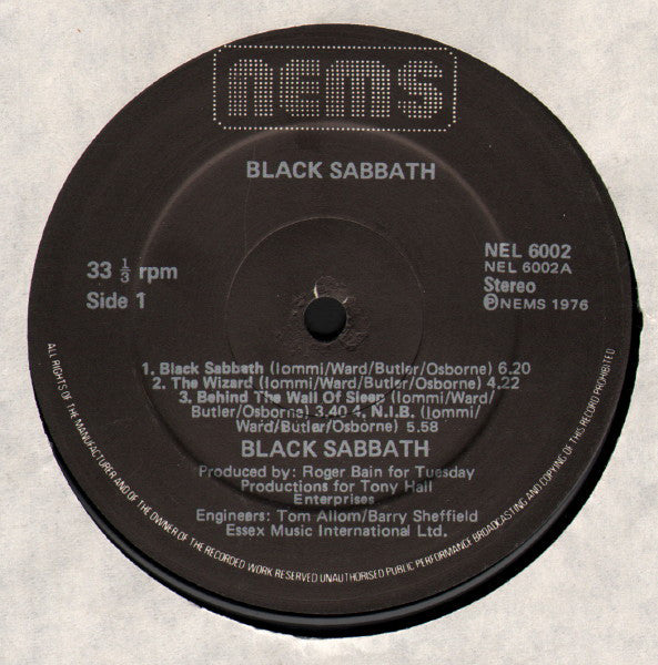 Black Sabbath : Black Sabbath (LP, Album, RE, Gat)