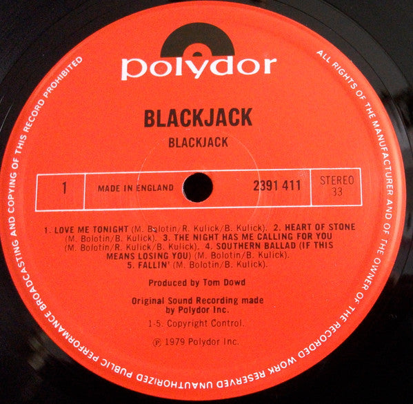 Blackjack (8) : Blackjack (LP, Album)