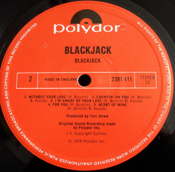 Blackjack (8) : Blackjack (LP, Album)