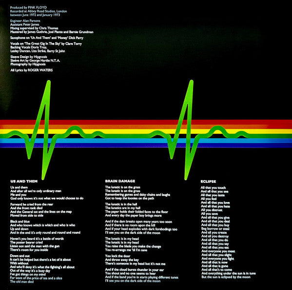 Pink Floyd : The Dark Side Of The Moon (2xLP, S/Sided, Album, RE, RM, RP, Cle)