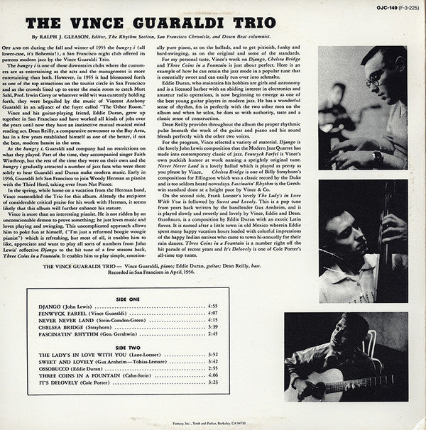 Vince Guaraldi Trio : Vince Guaraldi Trio (LP, Album, Mono, RE)