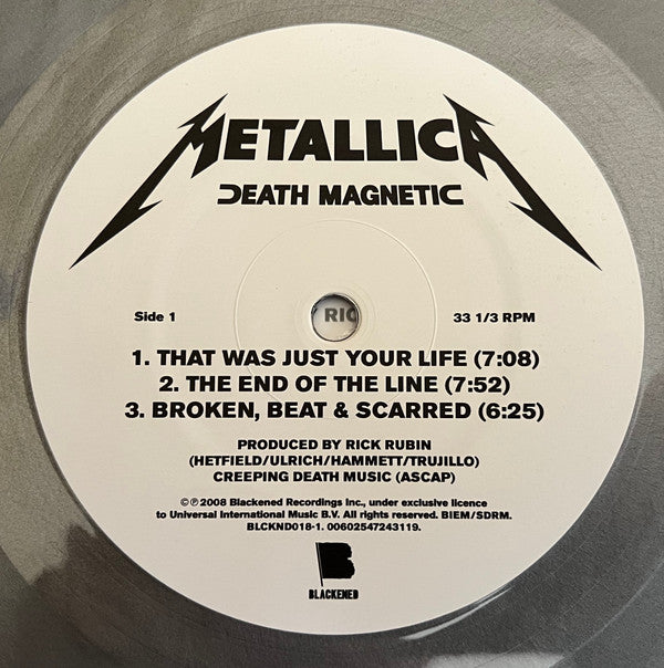 Metallica : Death Magnetic (2xLP, Album, Ltd, RE, Sil)