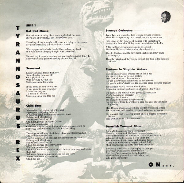 Tyrannosaurus Rex : My People Were Fair And Had Sky In Their Hair... But Now They're Content To Wear Stars On Their Brows (LP, Album, Mono)