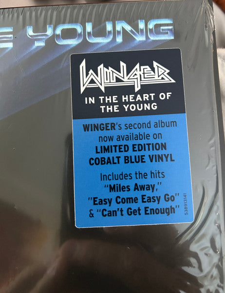 Winger : In The Heart Of The Young (LP, Album, RE, Blu)