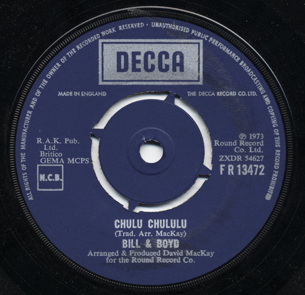 Bill & Boyd* : Cloudy Sunny Afternoon (7")