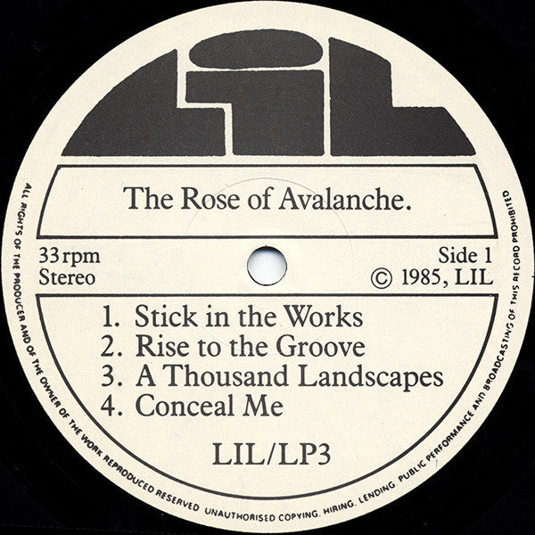 The Rose Of Avalanche : First Avalanche (LP, Comp)