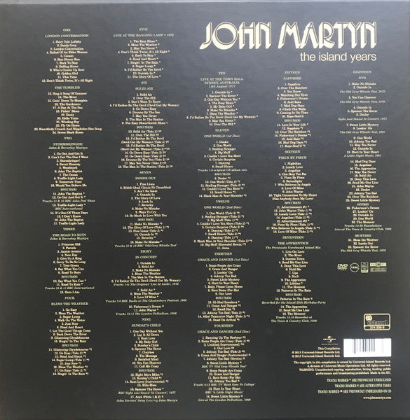 John Martyn : The Island Years (17xCD, Comp + DVD, Comp + Box, Ltd)