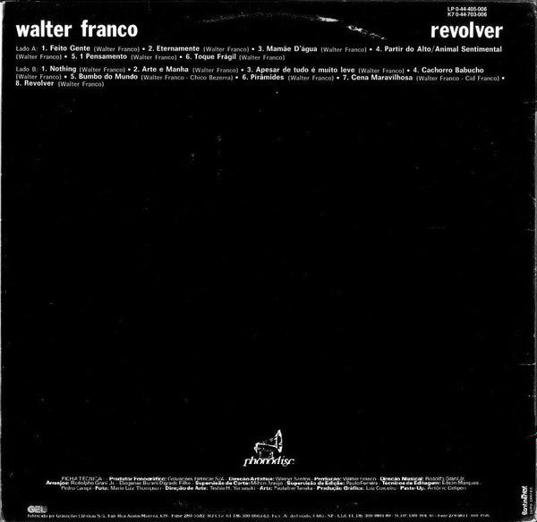 Walter Franco : Revolver (LP, Album, RE)