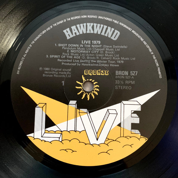 Hawkwind : Live Seventy Nine (LP, Album)