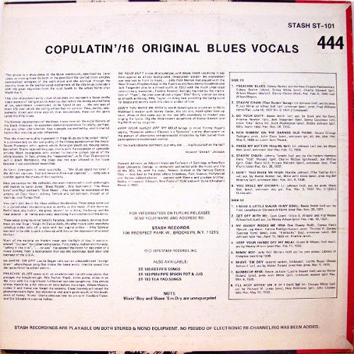Various : Copulatin' Blues Volume One (LP, Comp, RE)