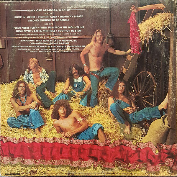 Black Oak Arkansas : X-Rated (LP, Album)
