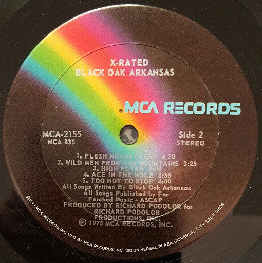 Black Oak Arkansas : X-Rated (LP, Album)