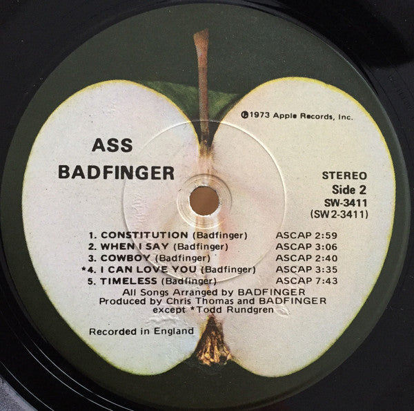 Badfinger : Ass (LP, Album, Jac)