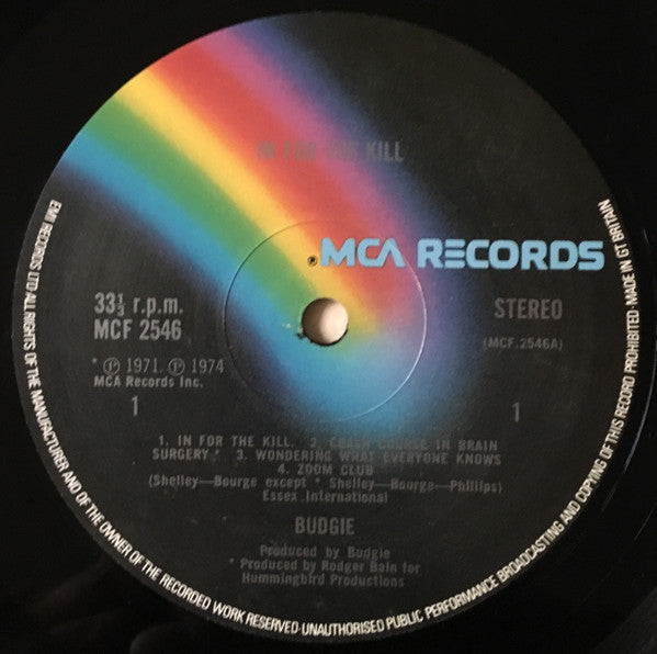 Budgie : In For The Kill! (LP, Album)