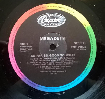 Megadeth : So Far, So Good... So What! (LP, Album)