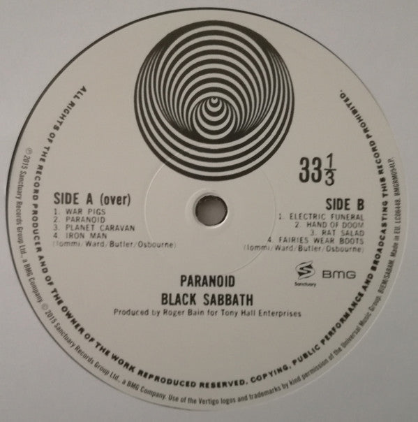 Black Sabbath : Paranoid (LP, Album, RE, Gat)