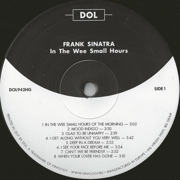 Frank Sinatra : In The Wee Small Hours (LP, Album, Mono, RE, Gat)