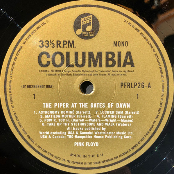 Pink Floyd : The Piper At The Gates Of Dawn (LP, Album, RSD, Mono, Ltd, RE, RM, 180)