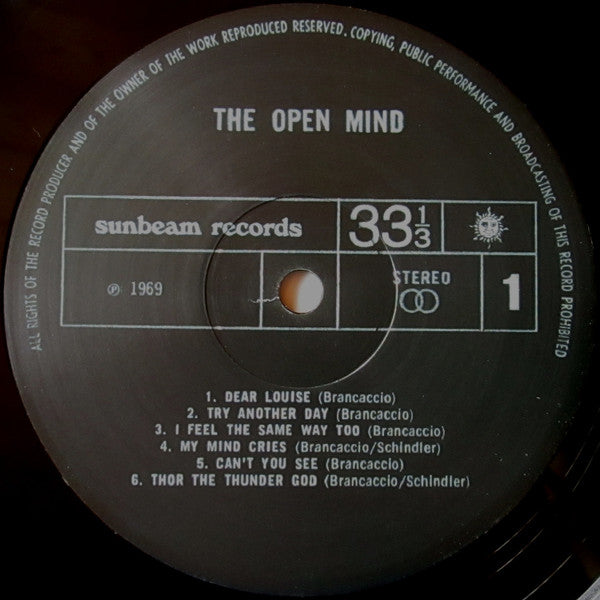 The Open Mind : The Open Mind (LP, Album, RE, 180 + 7", Comp, Mono + RSD, Ltd, Nu)