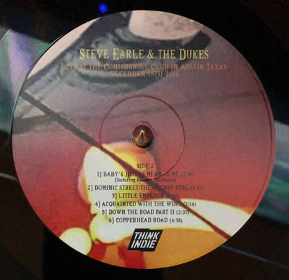 Steve Earle & The Dukes : Live At The Continental Club In Austin Texas (2xLP, Album, RSD)