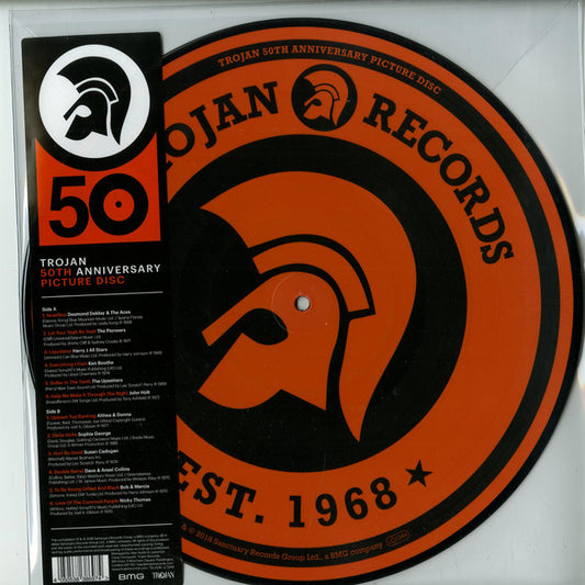 Various : Trojan 50th Anniversary Picture Disc (LP, Comp, Pic)