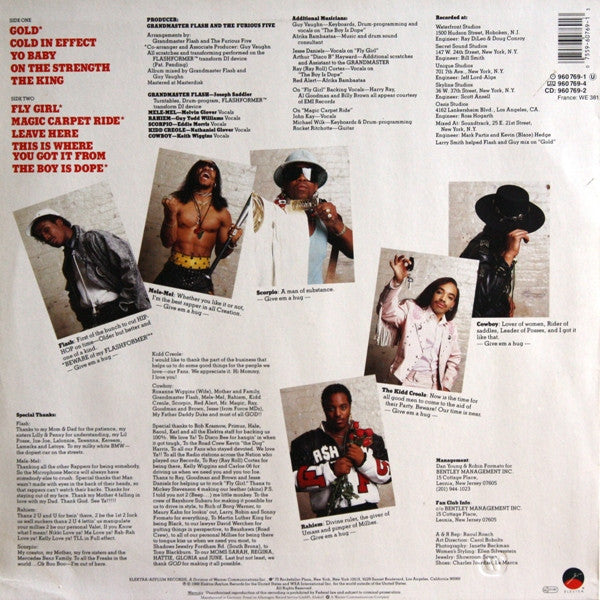 Grandmaster Flash And The Furious Five* : On The Strength (LP, Album)