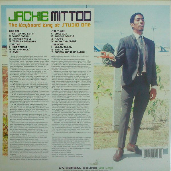 Jackie Mittoo : The Keyboard King At Studio One (2xLP, Comp)