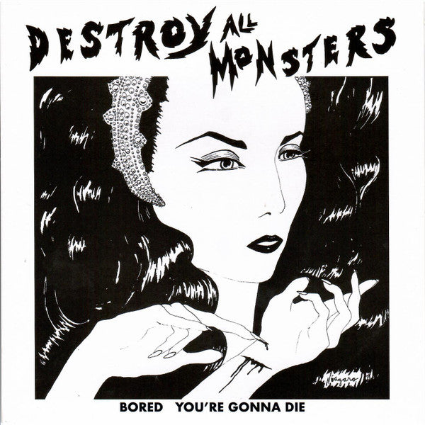 Destroy All Monsters : Bored / You're Gonna Die (7", Single, Ltd, RE, Whi)