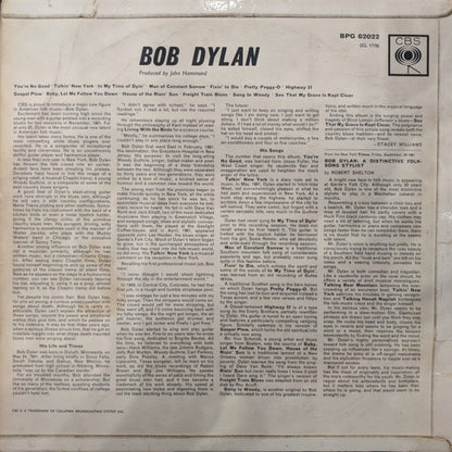 Bob Dylan : Bob Dylan (LP, Album, Mono)