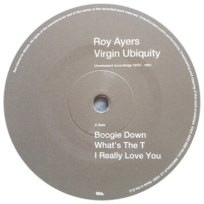 Roy Ayers : Virgin Ubiquity (Unreleased Recordings 1976-1981) (2xLP, Album, Comp, RE, Gat)