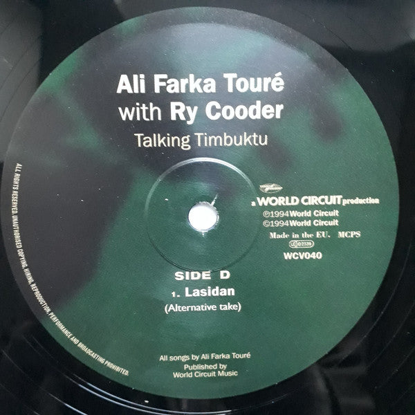 Ali Farka Touré With Ry Cooder : Talking Timbuktu (2xLP, Album, RE, 180)