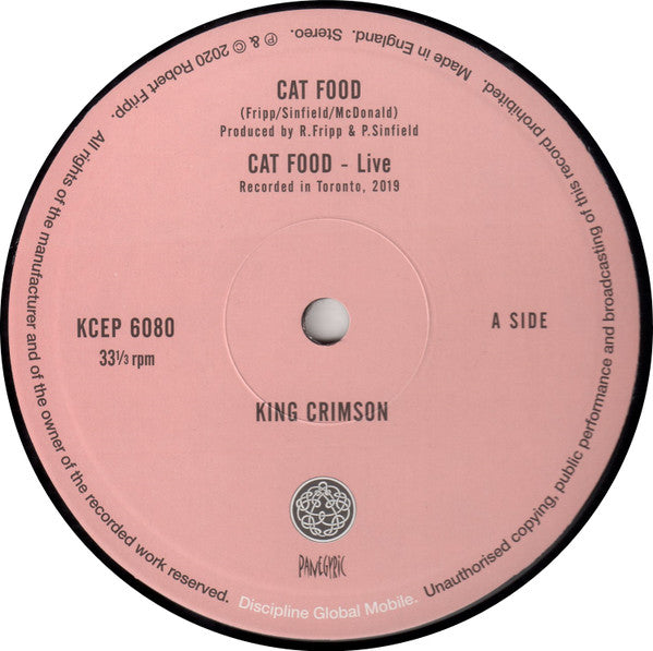 King Crimson : Cat Food / Groon (10", EP, RE, 50t)