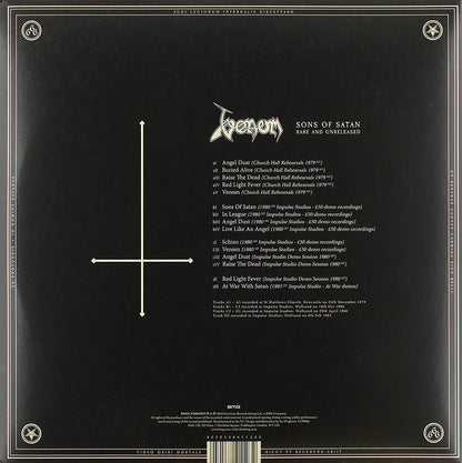 Venom (8) : Sons Of Satan (Rare And Unreleased) (2xLP, RSD, Ltd, Cle)