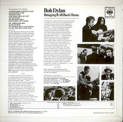 Bob Dylan : Bringing It All Back Home (LP, Album, Mono, EMI)