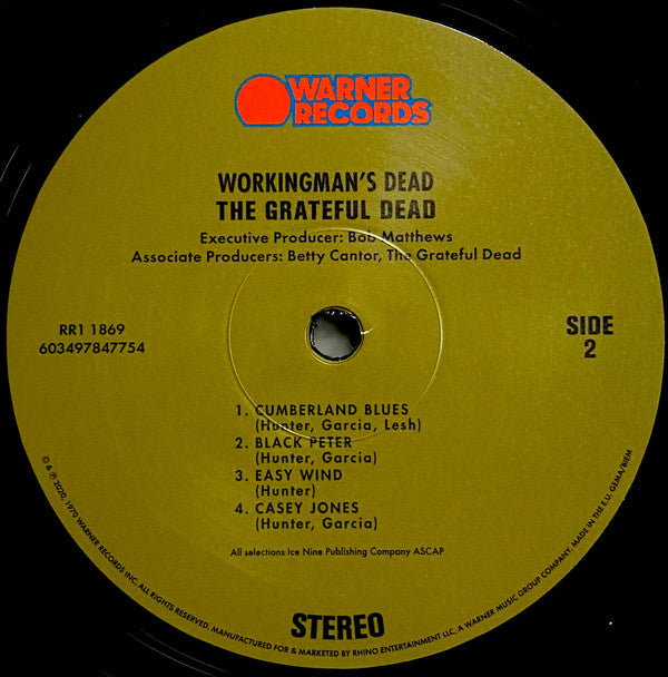 The Grateful Dead : Workingman's Dead (LP, Album, RE, RM, 180)