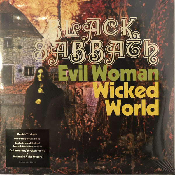 Black Sabbath : Evil Woman / Wicked World / Paranoid / The Wizard (2x7", RSD, Ltd, Pic, RM)