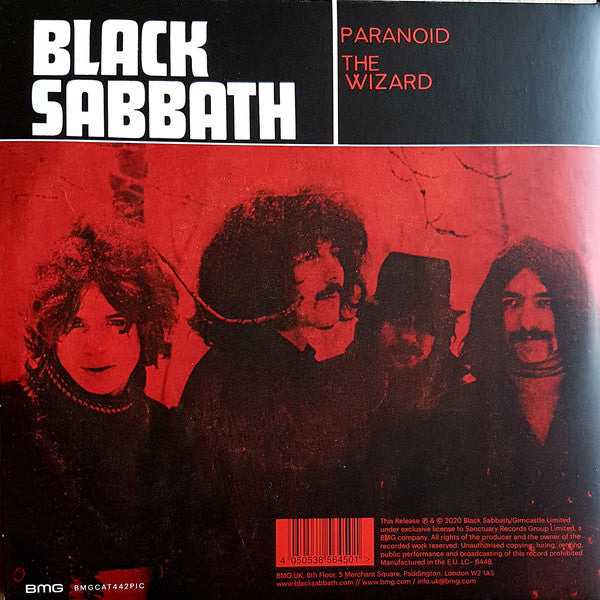 Black Sabbath : Evil Woman / Wicked World / Paranoid / The Wizard (2x7", RSD, Ltd, Pic, RM)