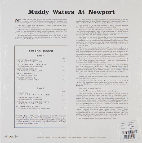 Muddy Waters : Muddy Waters At Newport 1960 (LP, Album, RE, Blu)