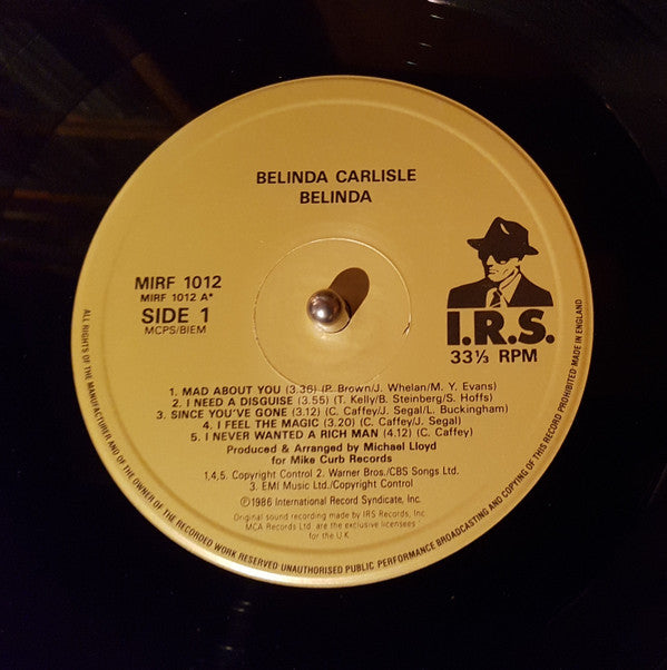 Belinda Carlisle : Belinda (LP, Album)