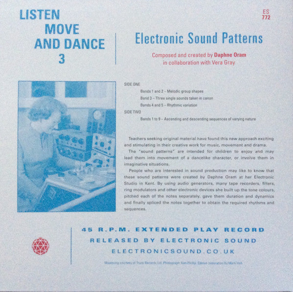 Daphne Oram : Electronic Sound Patterns (7", EP, Mono, Tur)