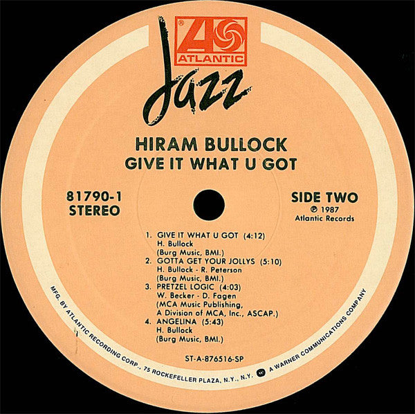 Hiram Bullock : Give It What U Got (LP, Album)