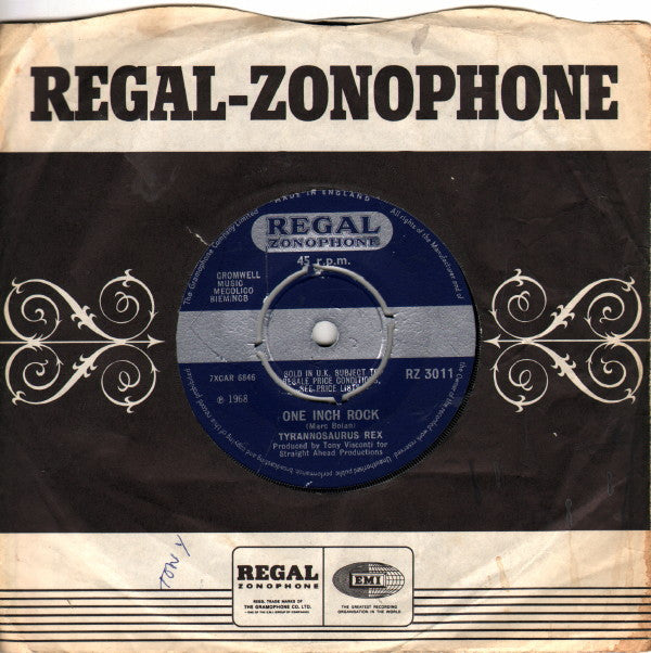 Tyrannosaurus Rex : One Inch Rock (7", Single)